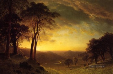 Sacramento River Valley Albert Bierstadt Oil Paintings